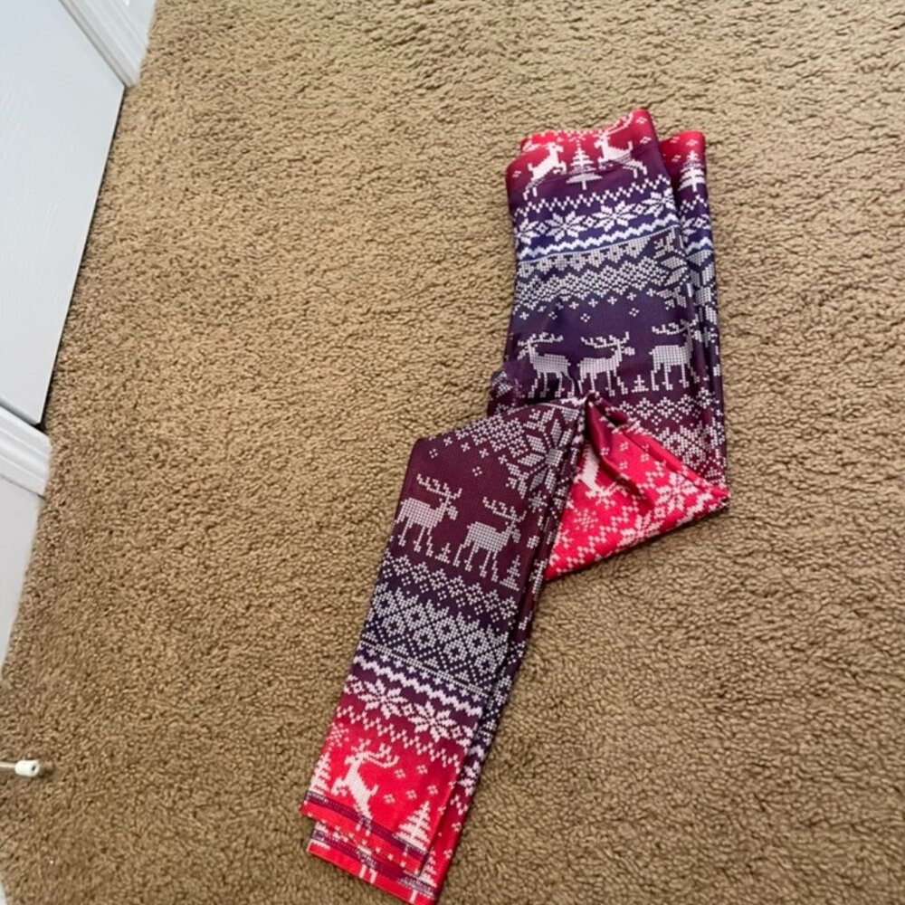 Terez Christmas Leggings x-small